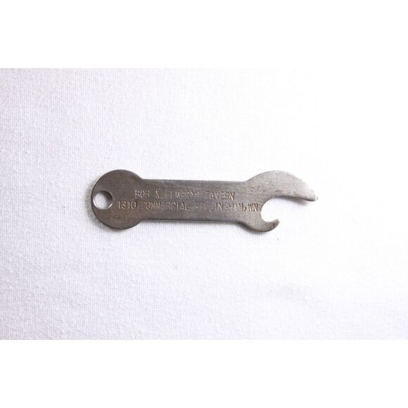 Vintage Bob & Elmer´s Tavern Bellingham WN beer bottle opener, church key - Picture 8 of 9